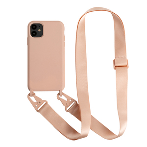 Étui de téléphone à bandoulière TPU 3 côtés avec <span class=keywords><strong>collier</strong></span>, sangle en PP, crochet, toucher doux pour <span class=keywords><strong>iPhone</strong></span> 15 Pro Max - Product Image 2