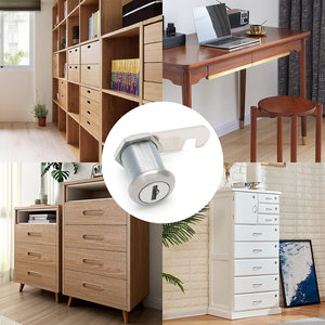 Serrures de tiroir pour meubles, 2 clés, en alliage de zinc, faciles à installer, pour armoires de camping-car, rangement de dossiers, chambre et salle de sport - Vente en gros - Product Image 5