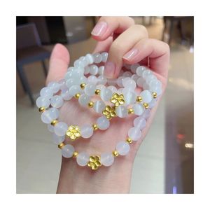 Xinfly Pure 24k Real Gold <b>Opal</b> Beads <b>Bracelet</b> Jewelry Women Men Engagement Wedding <b>Bracelets</b> - Product Image 1