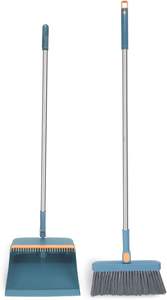 Kitchen Room Office Lobby <b>Floor</b> Broom with Dustpan Combo Set Dust Pan and <b>Brush</b> Set Long Handle Broom and Dustpan Set - Product Image 3