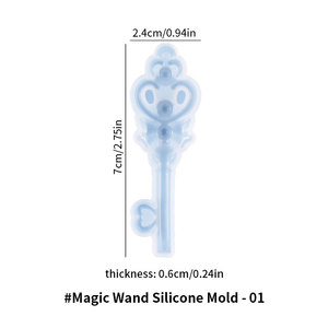 XONCHOUT Khuôn Silicon Đũa Thần Tự Làm Khuôn Nhựa Epoxy 4 Họa Tiết Thủ Công Đa Dạng <span class=keywords><strong>Sakura</strong></span> Sailor Moon Star - Product Image 4