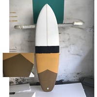 Planches de surf EPS personnalisées en gros, haute performance, résine époxy, motifs teintés, forme de poisson rétro, systèmes à deux ailerons, unisexe