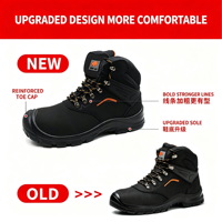 Sepatu Pelindung Kerja Anti Statis Anti Benturan dan Anti Tusuk Sepatu Bot Pria Outdoor Sepatu Pelindung Pabrik Berujung Baja
