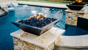 Factory Wholesale Waterfall Swimming Pool Cascade Water Blade <b>Fire</b> Water Bowl Swimming Pool <b>Fire</b> <b>Pit</b> - Product Image 3