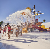 Équipements de parcs aquatiques sur le thème de la forêt en acier inoxydable, maison aquatique, jeux d'eau interactifs pour enfants, zone de jeux aquatiques et parcs aquatiques