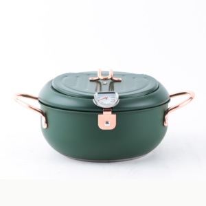 Jingyuantai — casseroles et poêles à frites sarten en acier inoxydable 201/304, OEM/ODM, avec égouttoir d'huile et thermomètre, meilleure vente - Product Image 3