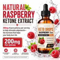 Gotas Líquidas de Cetona de Frambuesa de Marca Privada OEM al por Mayor a Granel para Belleza, Control de Peso, Adelgazamiento y Dieta Keto - Quemagrasas Naturales