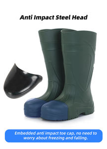 Léger Eva Hiver Neige Chaud Botas De Goma Lluvia Para La Nieve Hommes S Mousse De Travail Semelle En Caoutchouc Gumboots Bottes De Pluie - Product Image 6