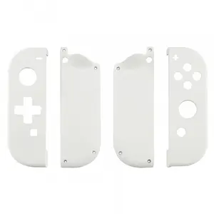 Extremate casing penutup ponsel, plastik lembut sentuh versi Dpad kanan kiri putih untuk Gamepad Nintendo Switch & OLED