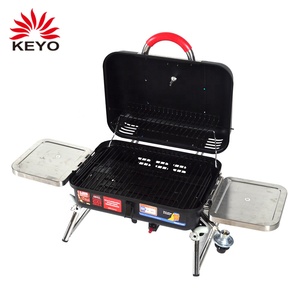 <span class=keywords><strong>Barbecue</strong></span> à gaz pour jardin, grils portables, <span class=keywords><strong>barbecue</strong></span> à gaz avec table latérale pliable - Product Image 2