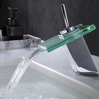 Robinet de lavabo cascade thermostatique moderne en laiton à poignée unique, à capteur sans contact, avec valve en céramique pour salle de bain
