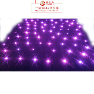 Rideau à <span class=keywords><strong>led</strong></span> de fond en tissu pour scène Disco DJ Wedding Starry Sky avec toutes les couleurs - Product Image 3