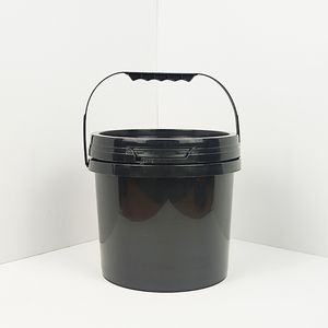 Nhỏ tùy biến Logo xô rỗng bán buôn vòng nhựa nước 5L Đen xô - Product Image 6