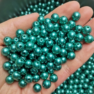 Wholesale ABS <strong>Pearl</strong> Perforated <strong>Beads</strong> in Beige White Black for DIY <strong>Jewelry</strong> Making Bracelets and Garments - Product Image 6