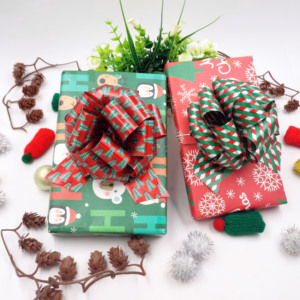 Emballage cadeau de style floral <span class=keywords><strong>ruban</strong></span> en plastique bas prix grand nœud à tirer pour mariage anniversaire décoration de noël <span class=keywords><strong>ruban</strong></span> cadeau à pompon - Product Image 5