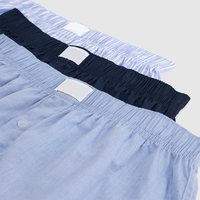 CELINNE Ropa Interior Masculina Personalizada OEM, Calzoncillos Tejidos para Hombre, Talla Grande, Cintura Elástica, Calzoncillos Boxer de Algodón para Hombre