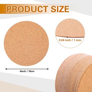 Sous-verre en liège créatif nordique, résistant aux hautes températures, matériau <span class=keywords><strong>de</strong></span> protection amortissant <span class=keywords><strong>pour</strong></span> bols et assiettes - Product Image 5