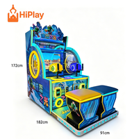 Simulateur de tir HiPlay Factory pour 2 joueurs, borne d'arcade à monnayeur avec sièges pour aires de jeux pour enfants et centres de divertissement familial