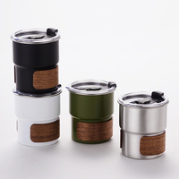 Table de repas d'extérieur en acier inoxydable 304, portable, résistante à la chaleur, pour le camping, le thé, la bière, le café