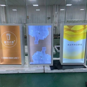 43 55 65 75 inch Android Wifi See-Mặc dù màn hình cảm ứng LCD hiển thị trong suốt media player kỹ thuật số biển hộp trong suốt - Product Image 1