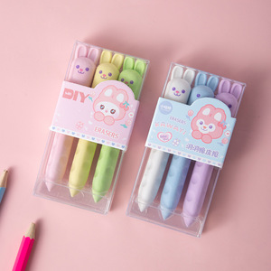 Gomme à effacer en forme de stylo Hole Rabbit, en matériau TPR, pour les élèves du primaire, sans résidus, sans peluches - Product Image 4