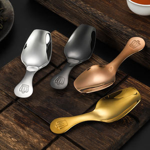Minicuchara de postre y café de acero inoxidable 304, cuchara de té de hoja suelta, mango corto creativo - Product Image 2