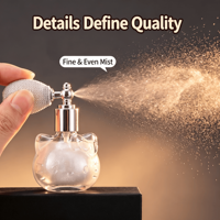 Populaire auprès des femmes et des enfants, flacon de parfum rechargeable de 10 ml avec poudre scintillante, vaporisateur à air comprimé, contenants et emballages cosmétiques