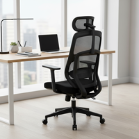 Chaise ergonomique pour bureau, chaise de direction, chaise de bureau en maille, silla de oficina, pivotante, réglable, chaise de bureau en maille