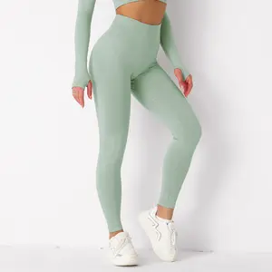 Son tasarım bayan Activewear egzersiz tayt bel spor kadınlar spor Yoga pantolon ganimet tayt tayt kadınlar için