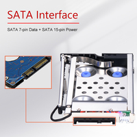 Unestech ST8214 Enclosure Mobile in Alluminio Antiurto per SSD/HDD SATAIII da 2,5 Pollici