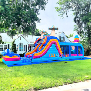 Nuevo diseño de helado de setas, casa de rebote, carrera de obstáculos, carrera de obstáculos inflable comercial - Product Image 1