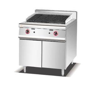 <span class=keywords><strong>Barbecue</strong></span> commercial autonome en acier inoxydable à 1 brûleur avec rôtissoire en <span class=keywords><strong>pierre</strong></span> <span class=keywords><strong>de</strong></span> <span class=keywords><strong>lave</strong></span> et meuble <span class=keywords><strong>de</strong></span> rangement - Product Image 3