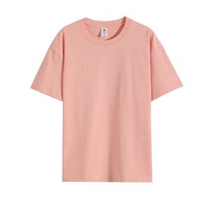 200 ग्राम में कंधे की सूती टी-शर्ट को गिरा दिया गया शुद्ध रंग थोक फैशन फैक्ट्री अनुकूलन गर्मी ढीली - Product Image 3