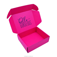 Boîtes rigides de bonne qualité, étanches, avec ruban rose, boîte de rangement pliable et empilable pour l'expédition