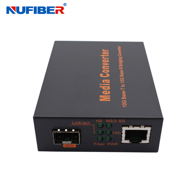 10G SFP+ to UTP Fiber Media Converter Optical Ethernet Adapter High Speed Data Transmission Device Stable Signal Telecom