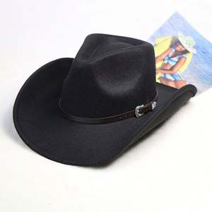 Design Promotion Gift <b>Straw</b> Cowboy <b>Hats</b> Directly Sale Moderate Price <b>Mens</b> Custom Summer Cowboy <b>Straw</b> <b>Hat</b> with Leather Strap - Product Image 3