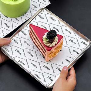 Custom Cake Baking Paper Cake <b>Pan</b> Mat 20*20 Food Grade Reusable Oil Paper Cake <b>Non</b> <b>Stick</b> Baking Bakery Packaging - Product Image 1