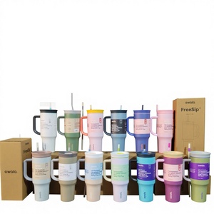 Vaso <span class=keywords><strong>de</strong></span> Acero Inoxidable para Vacío con Asa, Correa y Pajita, 24oz/32oz/30oz/40oz, Diseño Minimalista Moderno, Logotipo Original - Product Image 1