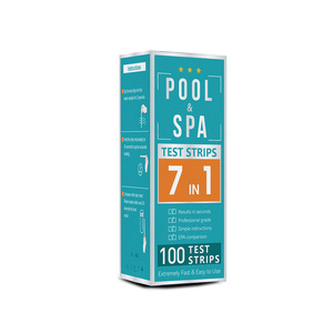 Bandelettes de test 7 en 1 pour piscines et spas, 100 unités, test rapide et facile de la qualité de l'eau pour piscines, spas, aquariums et bacs à poissons - Product Image 2
