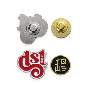 사용자 정의 자기 옷깃 핀 3D 편지 브랜드 로고 골드 실버 도금 철 부드러운 에나멜 배지 브로치 자석 핀 도매 선물 - Product Image 2