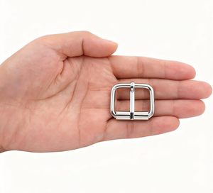 BIKICOCO Roller Buckle X <b>Heel</b> Rolling Bar Buckles For Bags Leather Webbing Straps Silver Pack Of - Product Image 3