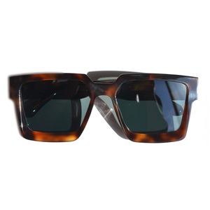 Gafas de Sol Modernas <span class=keywords><strong>Sifer</strong></span>, Gafas de Sol Cuadradas de Acetato de Alta Calidad para Mujer, Unisex, Polarizadas, con Lentes TAC Blancas y Negras - Product Image 3