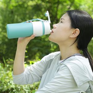 Botella de Agua Deportiva para Exteriores, Gran Capacidad, Portátil y Plegable, para Beber Directamente, con Logotipo Personalizado Impreso, Taza y Vaso de Regalo - Product Image 2