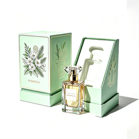 Boîte cadeau rigide inclinable personnalisée pour parfum, emballage en papier de luxe écologique avec insert en mousse pour emballage de parfum de 30 ml