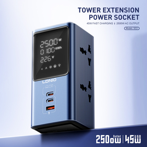 <span class=keywords><strong>Multiprise</strong></span> de bureau LDNIO SC2 7-en-1 avec ports GaN 45W, station de charge <span class=keywords><strong>USB</strong></span> et <span class=keywords><strong>USB</strong></span>-<span class=keywords><strong>C</strong></span> PD - Product Image 4