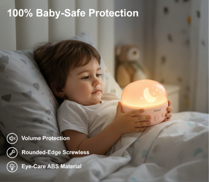 Machine à bruit blanc pour bébé avec projecteur de lumière nocturne RVB, 20 <span class=keywords><strong>sons</strong></span> apaisants pour une utilisation en chambre d'enfant, au coucher <span class=keywords><strong>et</strong></span> pendant l'alimentation - Product Image 5