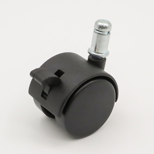 M11 * 22 Sicherungs rings tifte 1,5 \ "2 \" Schwarze Nylon-Kunststoff-Möbel rollen für Schränke Bewegliche Regale für das Essen im Badezimmer - Product Image 4