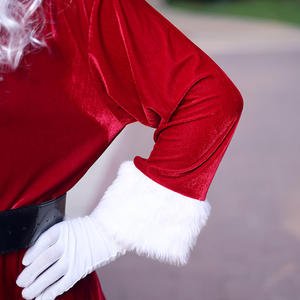 Costume de Père Noël Adulte pour la Danse Vêtements Habits Robe Chapeau de Père Noël Décorations de Noël Cadeaux - Product Image 6