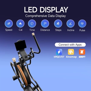 Vélo <span class=keywords><strong>elliptique</strong></span> stationnaire professionnel pour l'exercice cardiovasculaire - Product Image 4