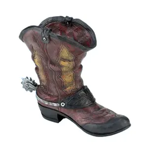 Pot de fleurs en forme de botte de cowboy à talon, personnalisé OEM/ODM, vente en gros - Product Image 1